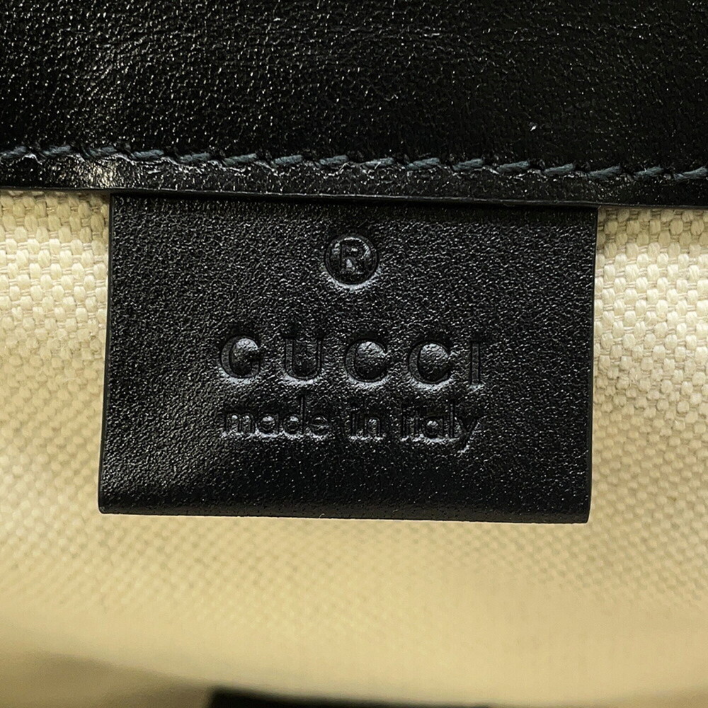 Gucci GG embossed backpack 625770 GUCCI handbag black - Picture 13 of 13